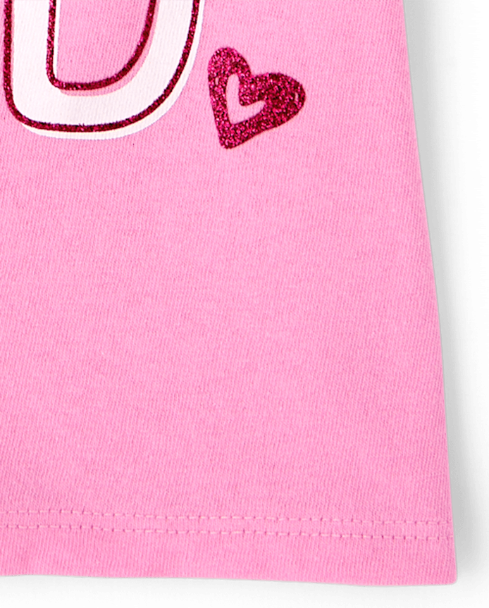 Baby And Toddler Girls Cute Sweet Kind Graphic Tee
