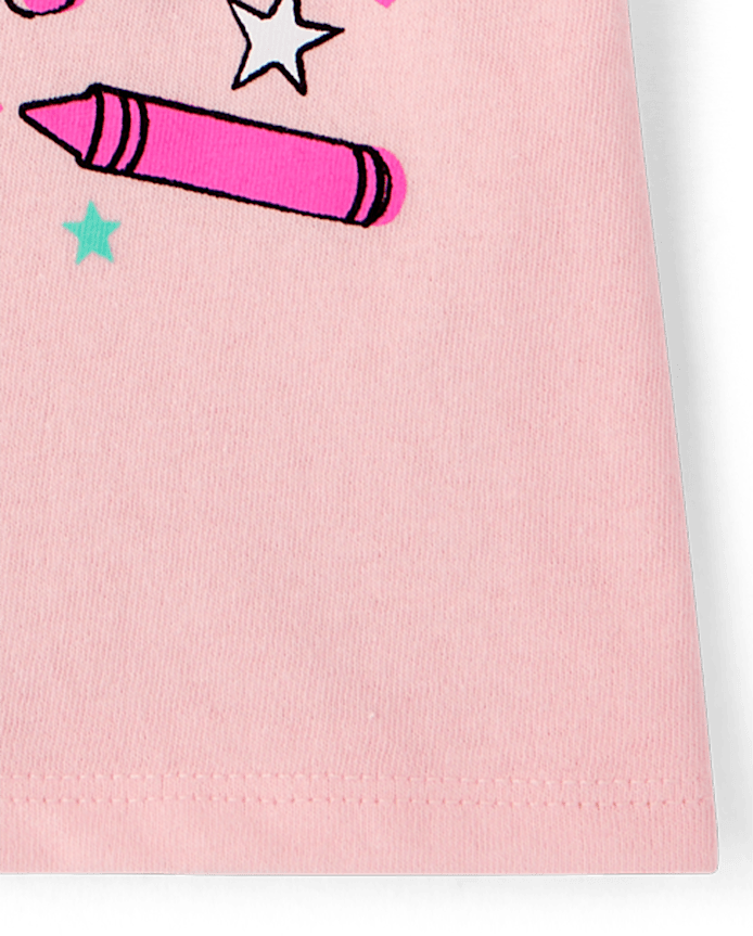 Toddler Girls School First Day Of Pre-K Graphic Tee