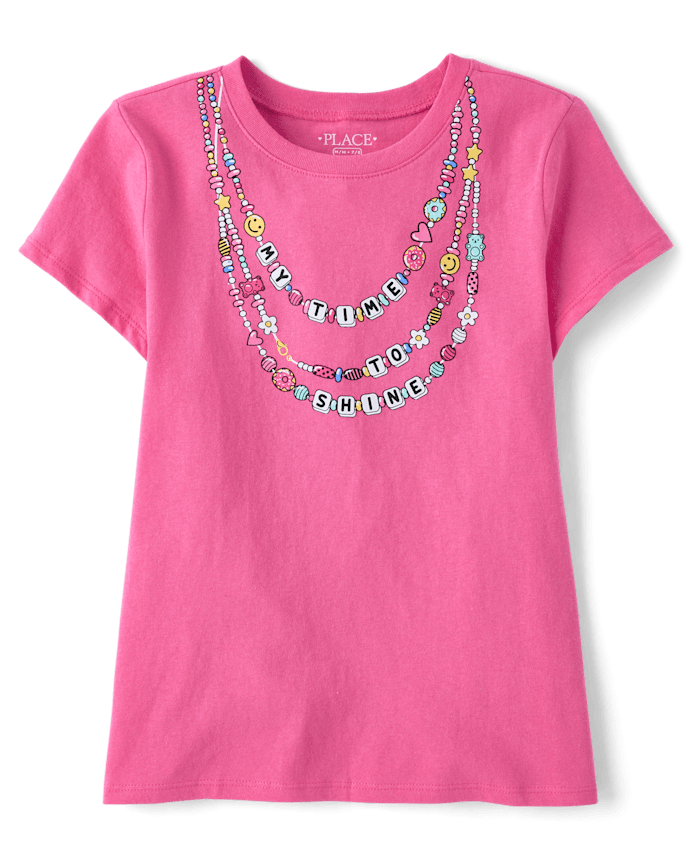 Girls Necklaces Graphic Tee