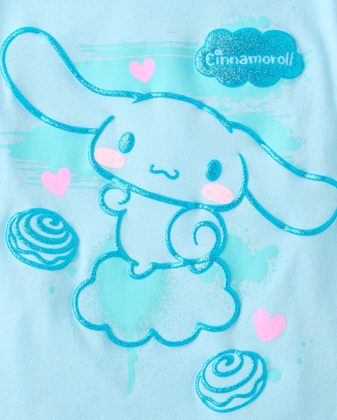 Girls Cinnamoroll™ Glitter Puff Print Graphic Tee