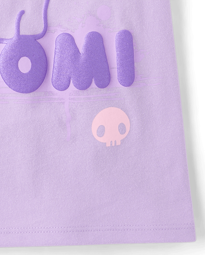 Girls Kuromi™ Metallic Puff Print Graphic Tee