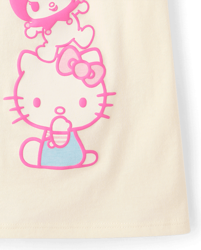 Girls Hello Kitty® And Friends Puff Print Graphic Tee