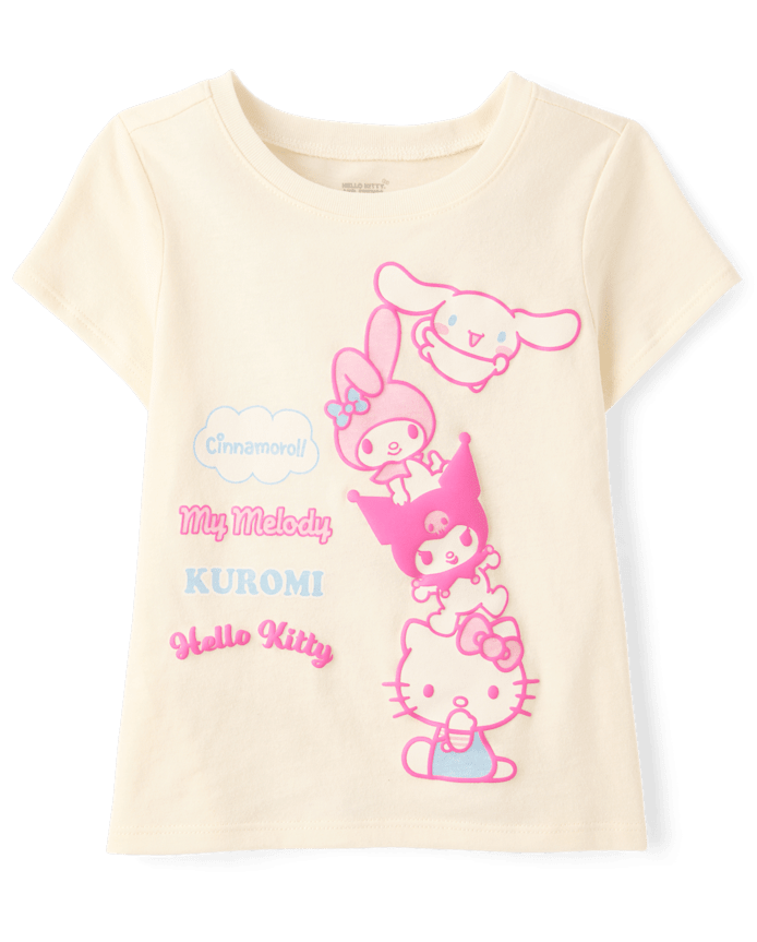Toddler Girls Hello Kitty® And Friends Puff Print Graphic Tee