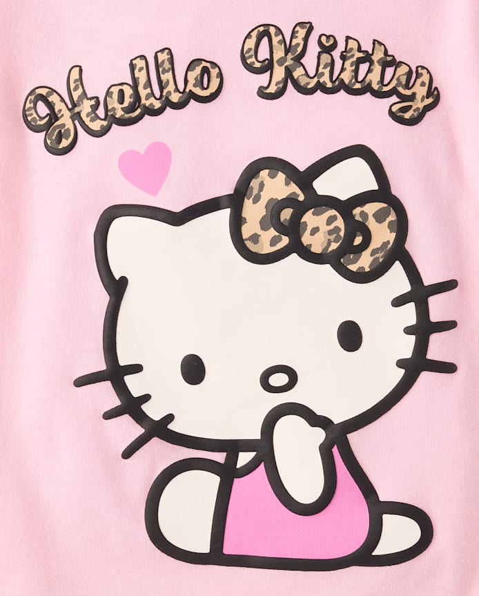 Toddler Girls Hello Kitty® Puff Print Leopard Graphic Tee