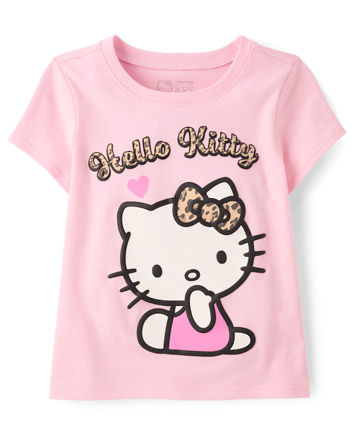 Toddler Girls Hello Kitty® Puff Print Leopard Graphic Tee