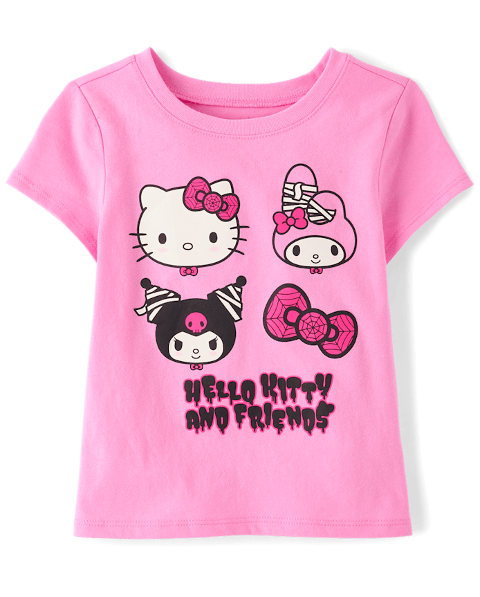 Toddler Girls Hello Kitty® And Friends Glow Halloween Graphic Tee