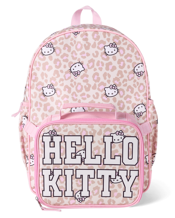 Girls Hello Kitty® Leopard Backpack 2-Piece Set