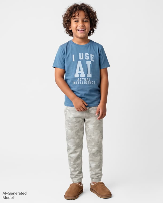 Boys Camo Premium Fleece Jogger Pants