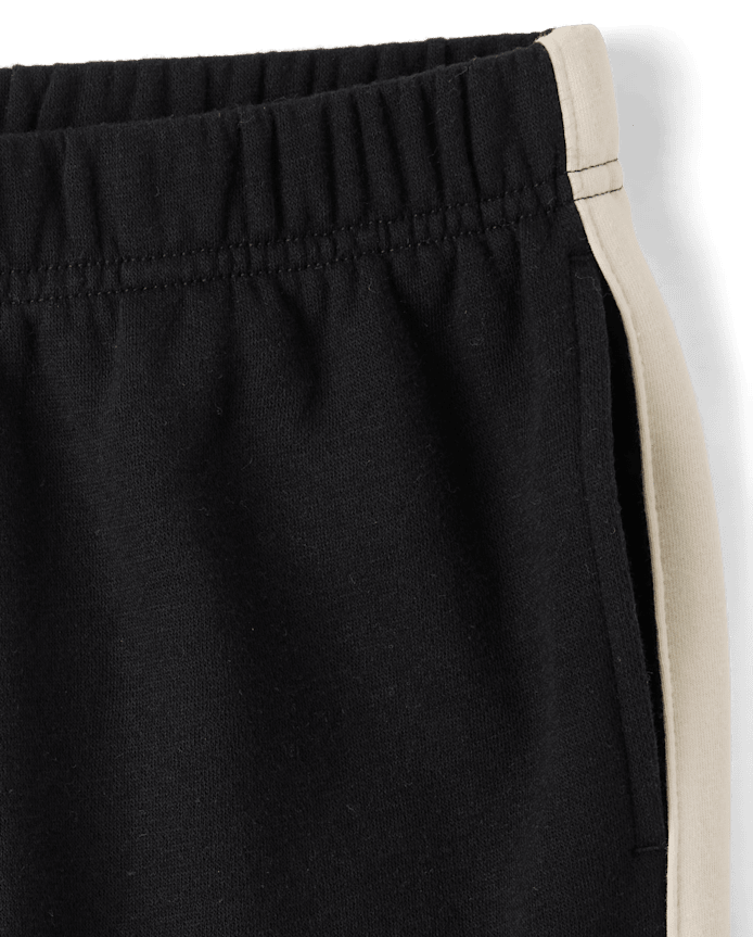 Boys Side Stripe Premium Fleece Jogger Pants