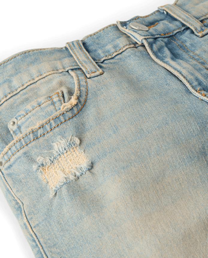 Boys Ripped Straight Jeans
