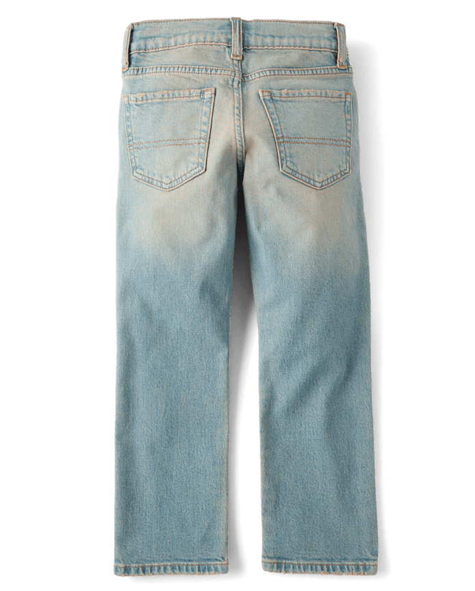 Boys Ripped Straight Jeans