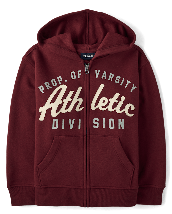 Sweat à capuche zippé en polaire premium pour garçon