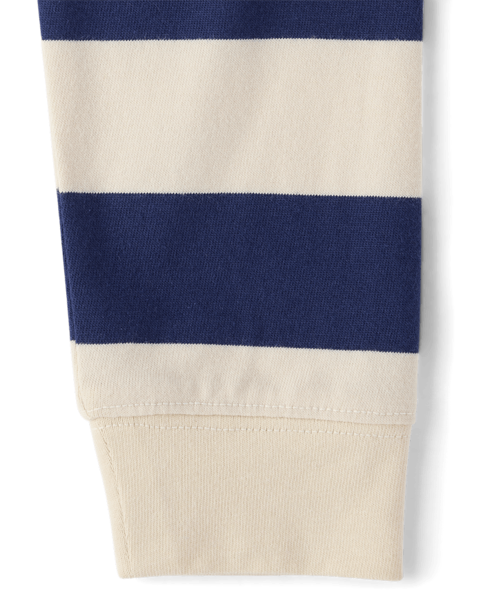 Boys Striped Rugby Polo