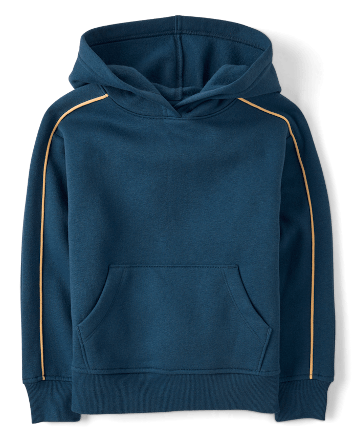 Boys Side Stripe Premium Fleece Hoodie