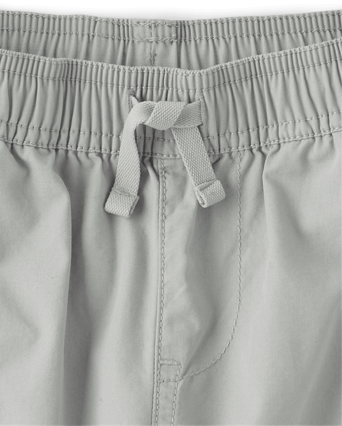 Boys Poplin Pull On Cargo Jogger Pants