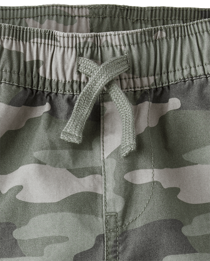Boys Poplin Pull On Cargo Pants