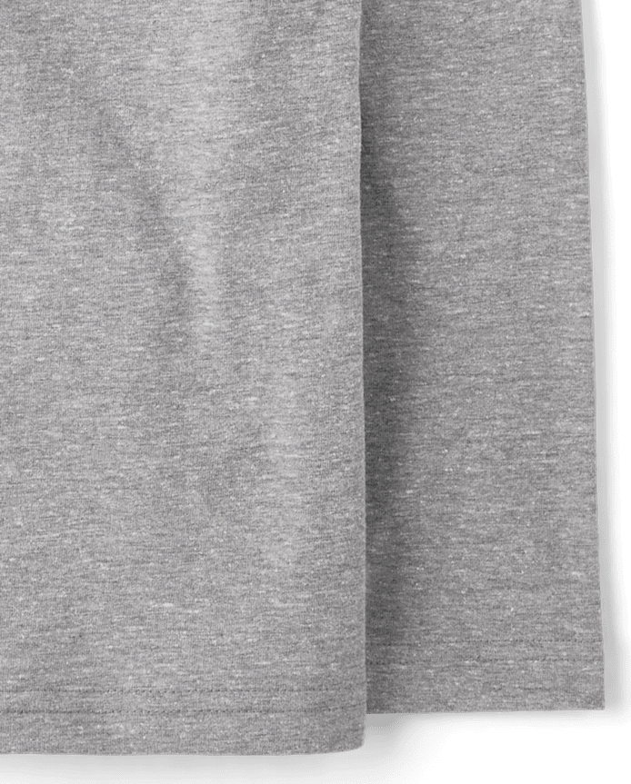 Boys Marled Henley Top