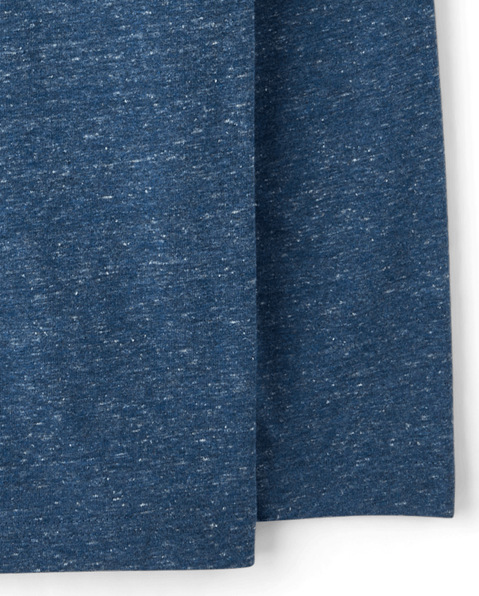 Boys Marled Henley Top