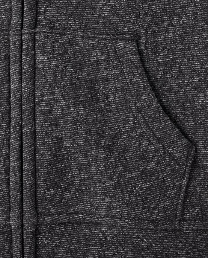 Boys Marled Fleece Sherpa-Lined Zip Up Hoodie