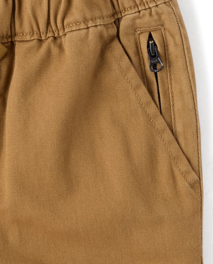 Boys Roll Cuff Pull On Chino Pants