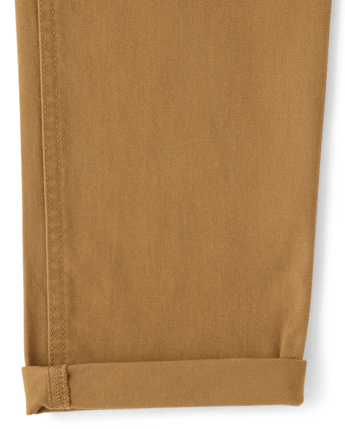 Boys Roll Cuff Pull On Chino Pants