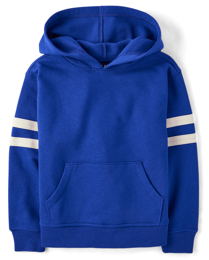 Boys Varsity Stripe Premium Fleece Hoodie