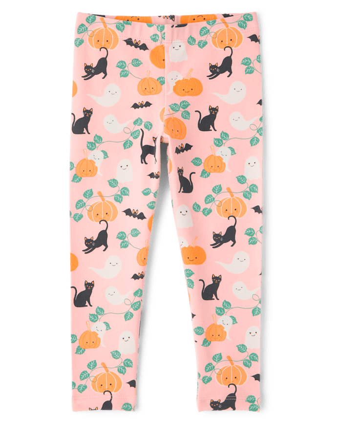 Baby And Toddler Girls Halloween Leggings