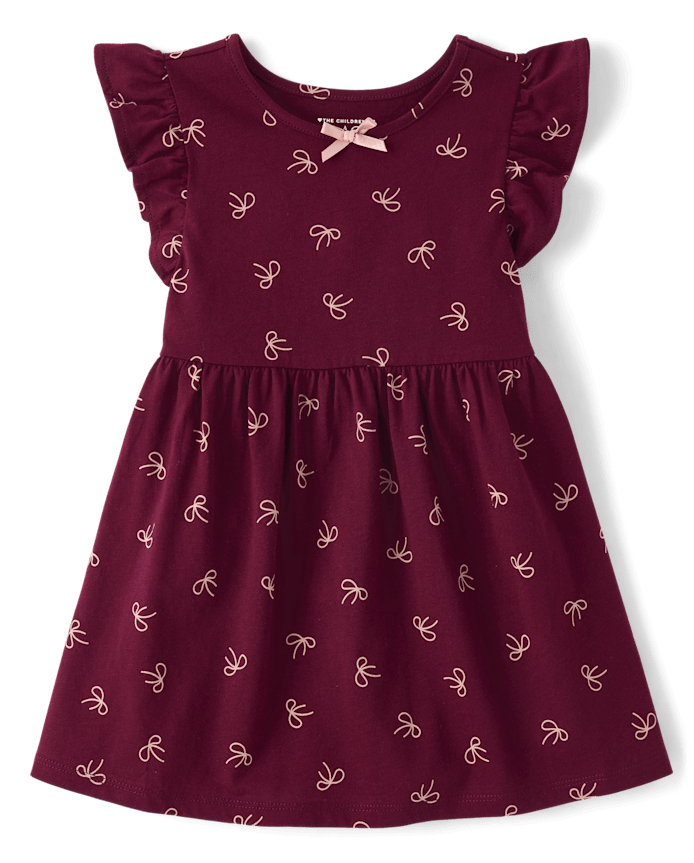 Robe à papillons et nœud papillon pour bébés petites filles