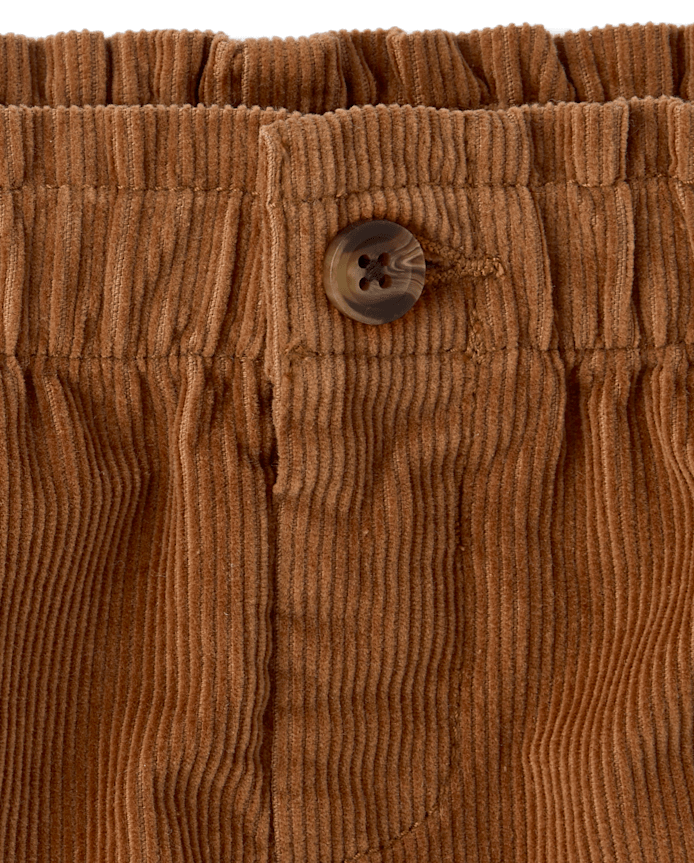 Toddler Girls Heart Pocket Corduroy Skirt