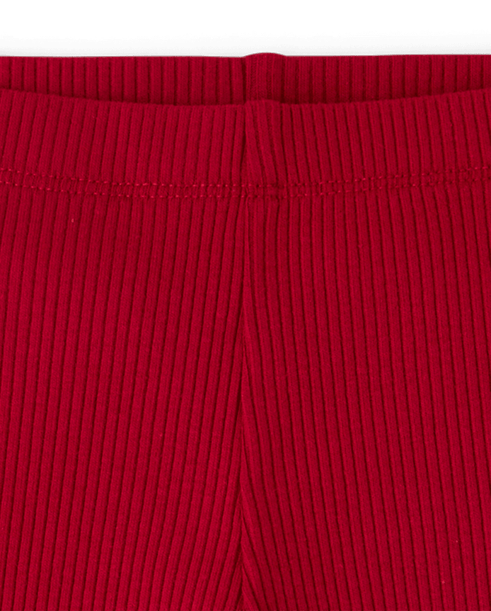 Baby And Toddler Girls Ribbed Lettuce Leggings