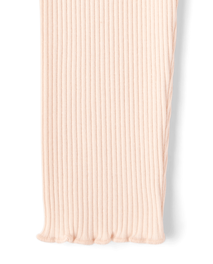 Baby And Toddler Girls Ribbed Lettuce Leggings