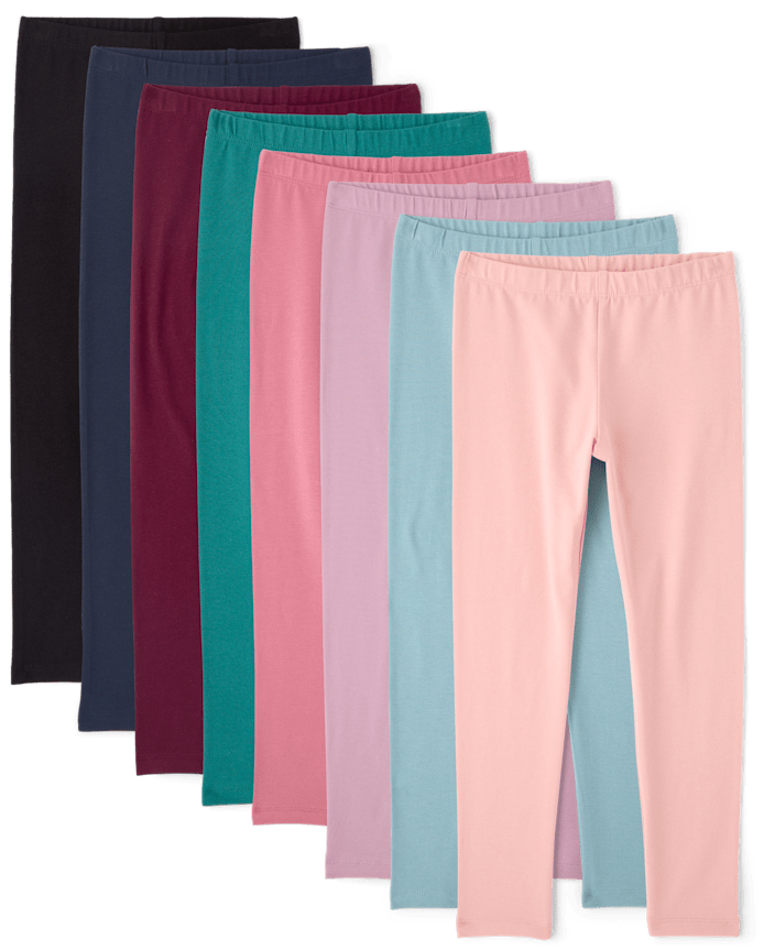 Girls Leggings 8-Pack