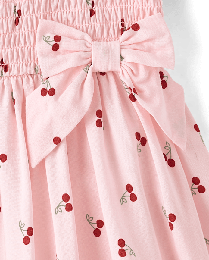 Baby And Toddler Girls Bow Smocked Dress