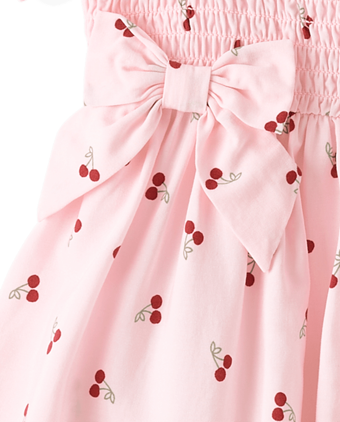 Baby And Toddler Girls Bow Smocked Dress
