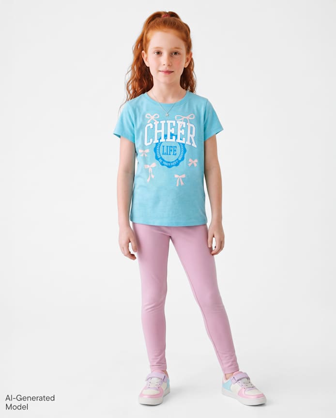 Girls Foldover Leggings