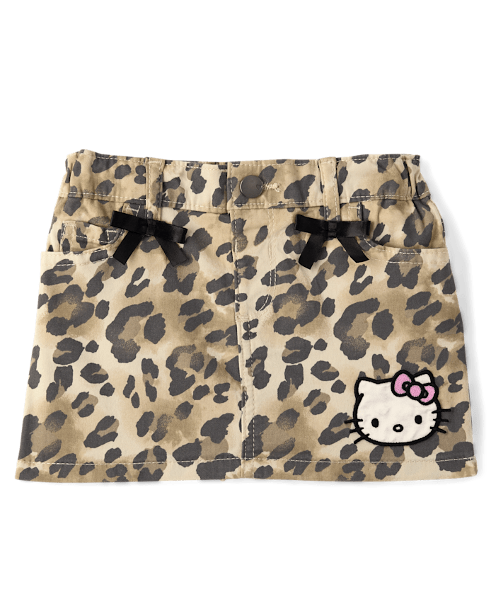 Toddler Girls Hello Kitty® Embroidered Leopard Skort