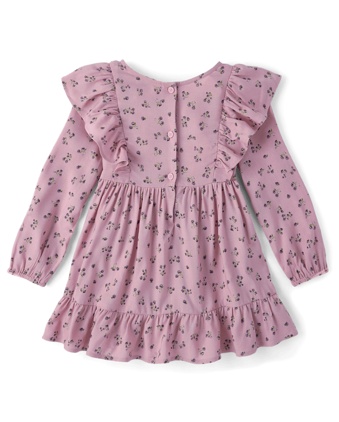 Baby And Toddler Girls Floral Flutter Dress