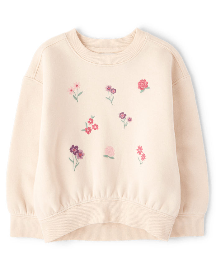 Toddler Girls Embellished Premium Fleece Sweatshirt