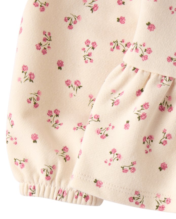 Toddler Girls Embroidered Bear 2-Piece Outfit Set