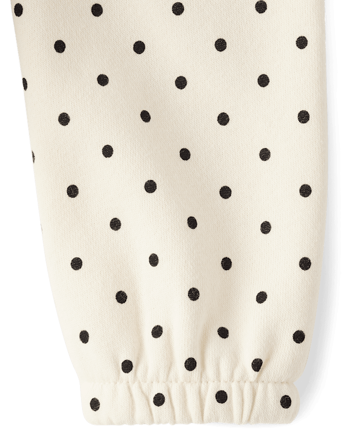 Toddler Girls Polka Dot Bow 2-Piece Outfit Set