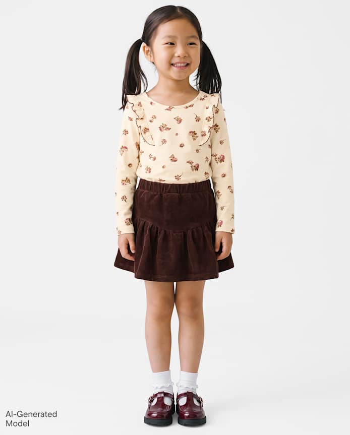 Toddler Girls Floral 2-Piece Outfit Set