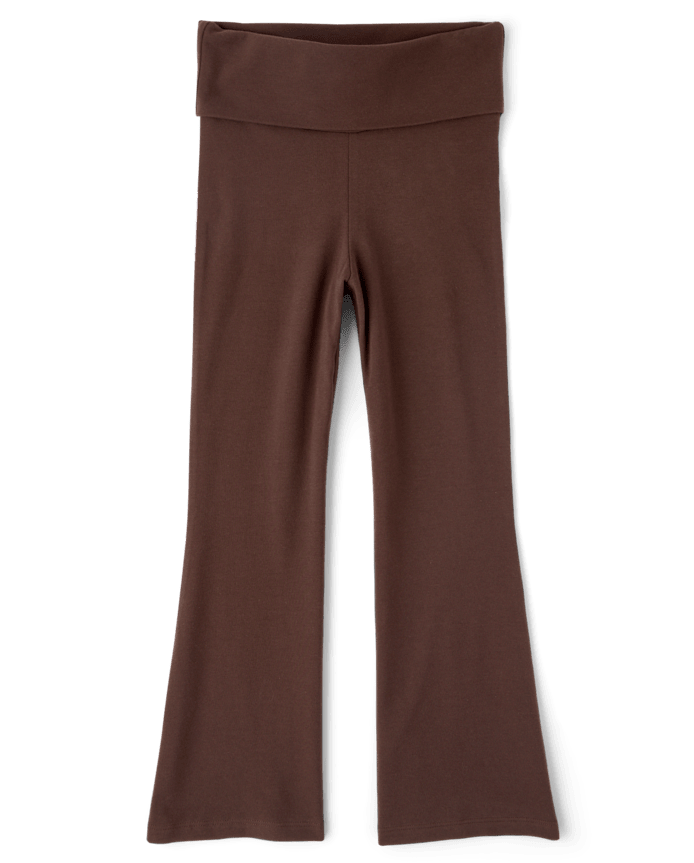 Leggings évasés repliables pour filles