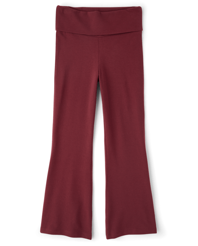 Girls Foldover Flare Leggings