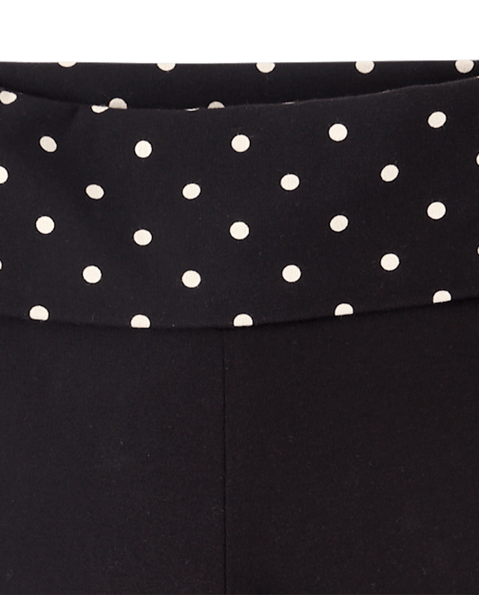 Girls Foldover Flare Leggings