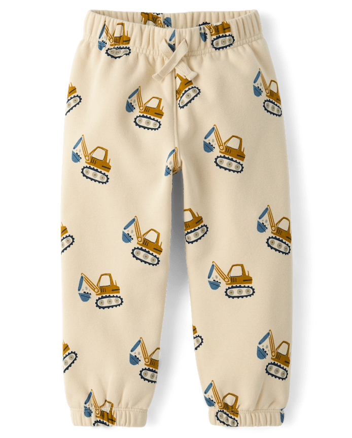 Baby And Toddler Boys Print Premium Fleece Jogger Pants