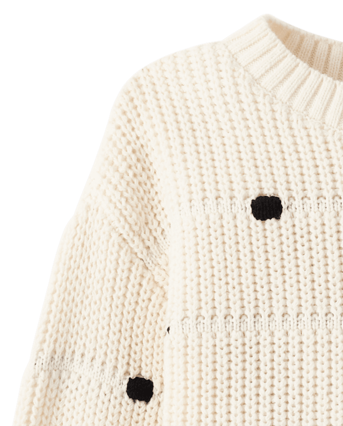 Girls Kuromi™ Embroidered Bobble Sweater