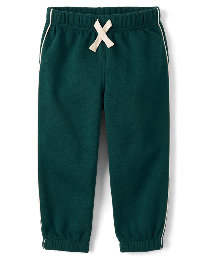 Pantalon de jogging en polaire premium à rayures latérales pour bébés et petits garçons