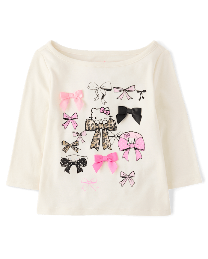 Girls Hello Kitty® And Friends Bow Elbow Sleeve Top