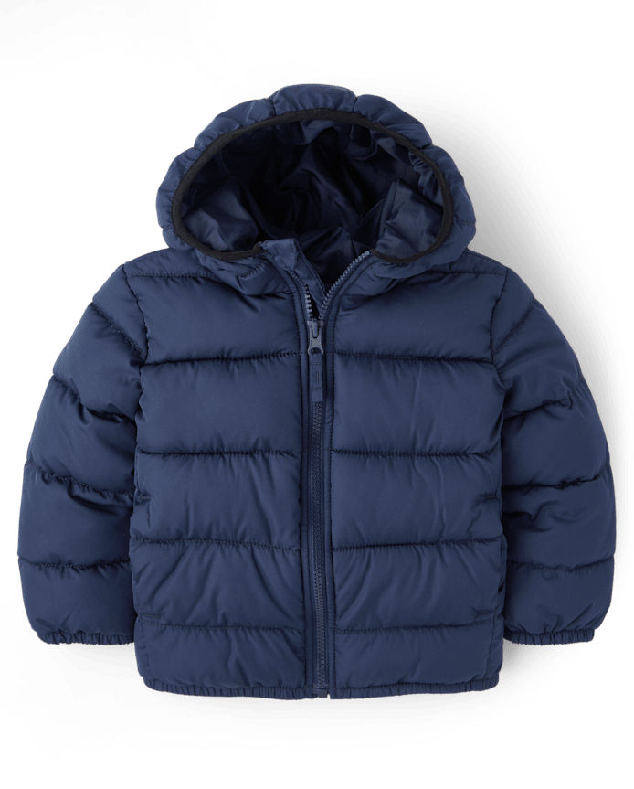 Toddler Boys Hooded Puffer Jacket