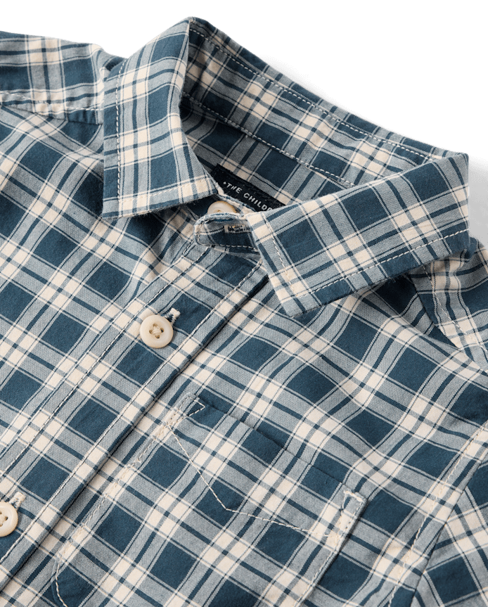 Baby And Toddler Boys Plaid Poplin Button Up Shirt